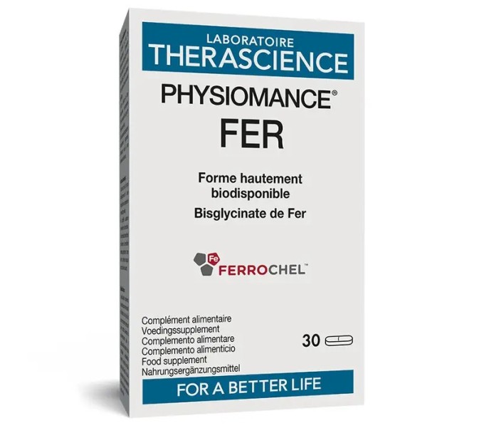 Comprar HIERRO (FER) 30 COMP PHYSIOMANCE THERASCIENCE online - Farmacia Coliseum