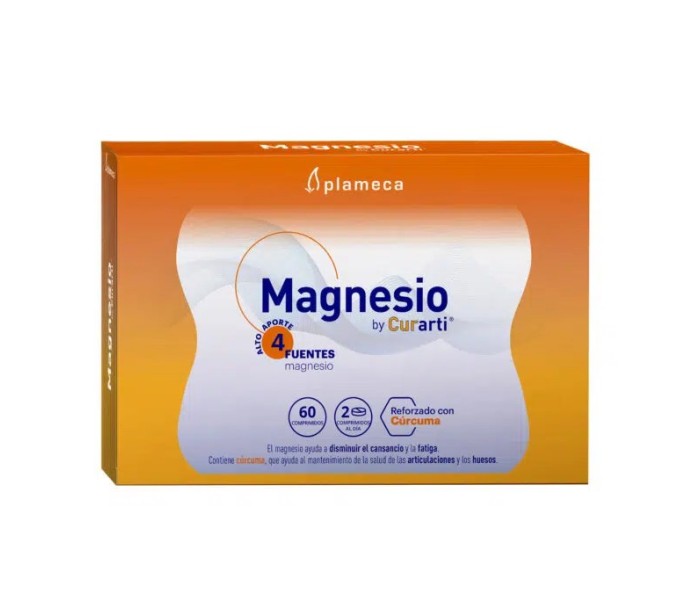 Comprar MAGNESIO BY CURARTI 60 COMP PLAMECA online - Farmacia Coliseum