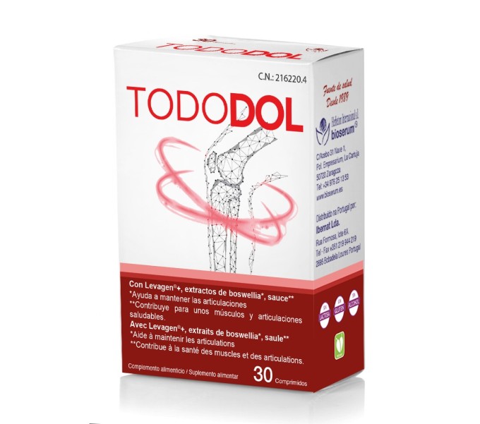 Comprar online TODODOL 30 COMP BIOSERUM - Farmacia Coliseum