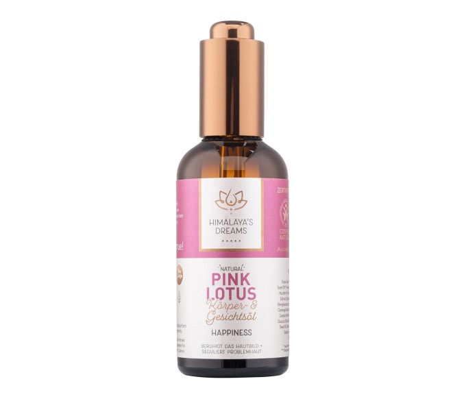 PINK LOTUS ACEITE CORPORAL FACIAL AYURVEDA HIMALAYA'S DREAMS