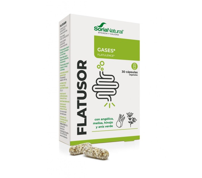 Comprar FLATUSOR 17-C XXI 30 CAP LIBERACION PROLONGADA SORIA NATURAL  online - Farmacia Coliseum
