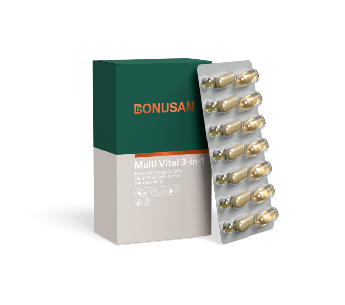 Comprar online MULTI VITAL 3 EN 1 84 COMP BONUSAN - Farmacia Coliseum