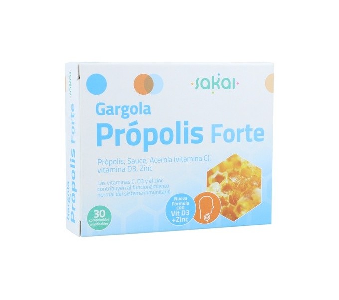 Comprar online GARGOLA PROPOLIS FORTE 30 COMP MASTICABLES SAKAI - Farmacia Coliseum
