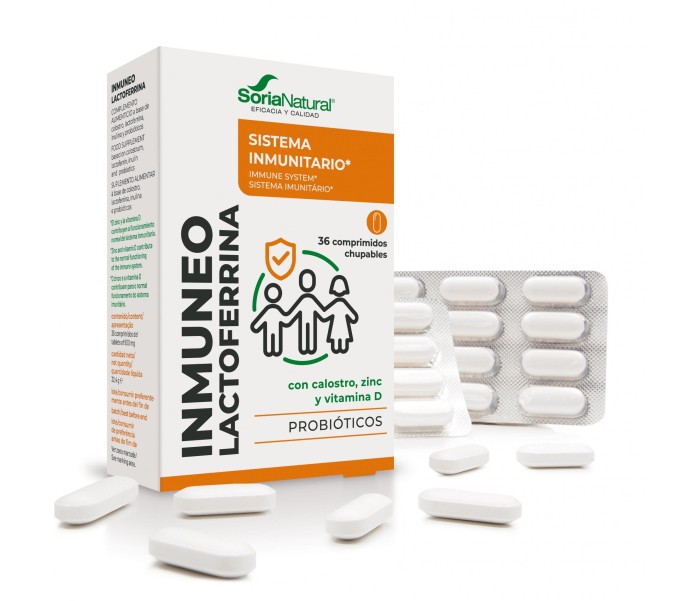 Comprar online INMUNEO LACTOFERRINA 36 COMP SORIA NATURAL - Farmacia Coliseum