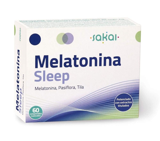 Comprar online MELATONINA SLEEP 60 COMP MASTICABLES SAKAI - Farmacia Coliseum