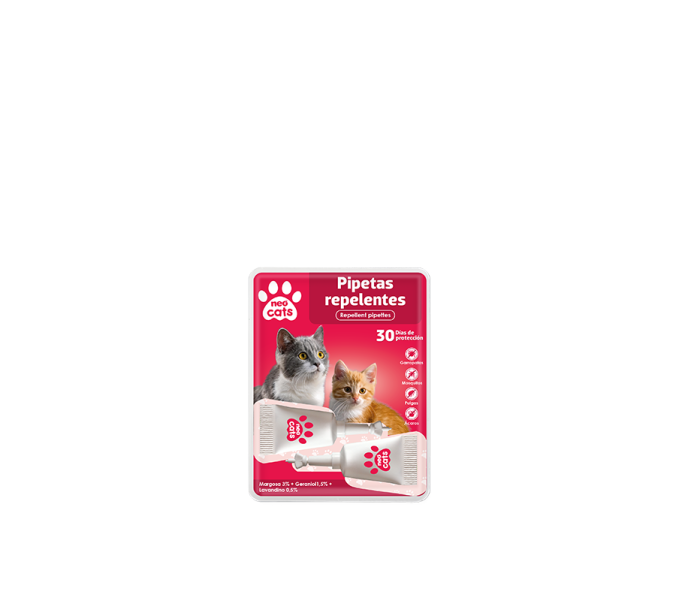 Comprar online NEO CATS PIPETAS REPELENTES ANTI INSECTOS 2 UNIDADES NEOVITAL - Farmacia Coliseum