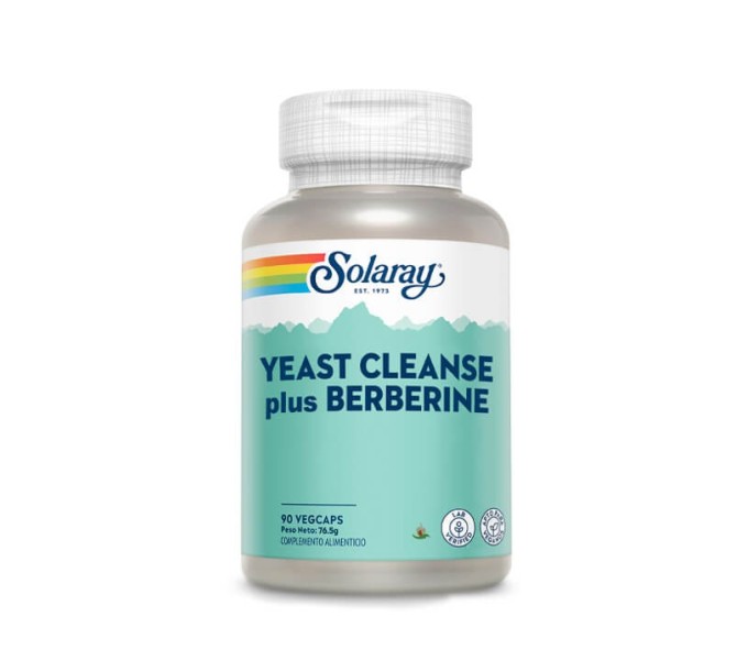 Comprar online YEAST CLEANSE & BERBERINE 90 VEGCAPS SOLARAY - Farmacia Coliseum