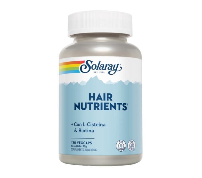 Comprar online HAIR NUTRIENTS 120 VEGCAPS SOLARAY - Farmacia Coliseum