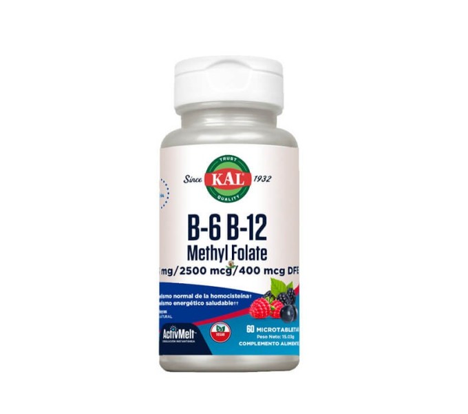 Comprar online METHYL FOLATE B6/B/12 60 COMP SUB KAL - Farmacia Coliseum