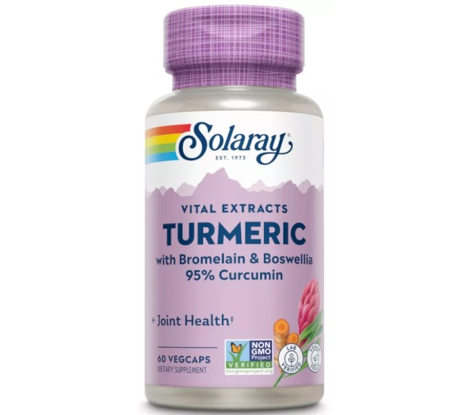 Comprar ADVANCED TURMERIC (BROMELAINA&BOSWELLIA) 60VEGCAPS SOLARAY online - Farmacia Coliseum