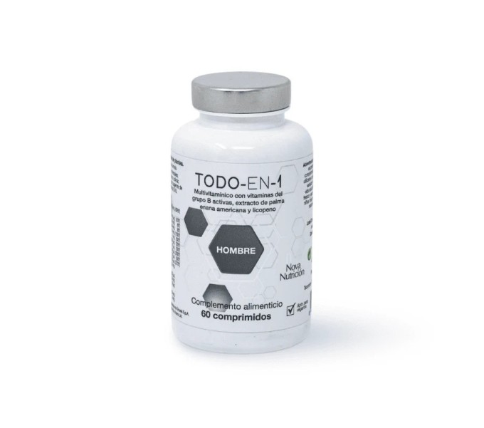 TODO EN 1 HOMBRE 60 COMP NOVA NUTRICION - Farmacia Coliseum