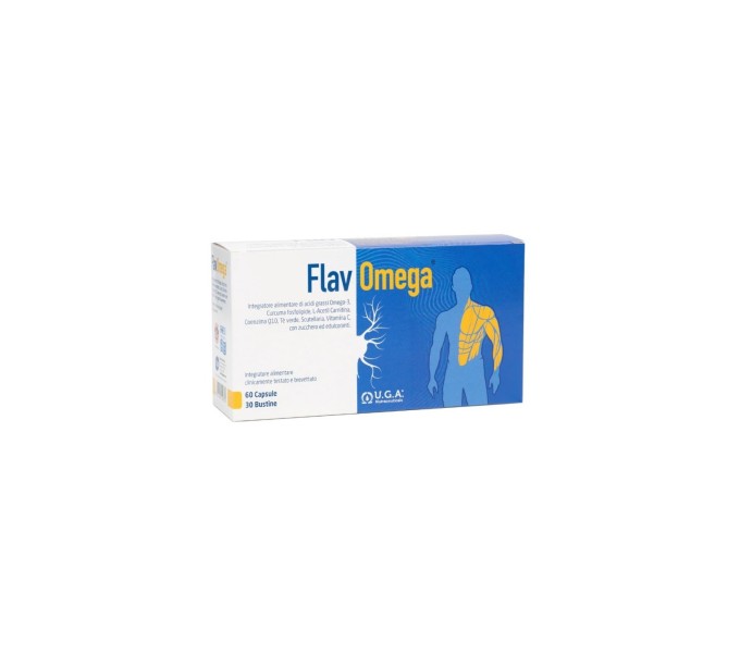 FLAVOMEGA 60 CAPS + 30 SOBRES UGA NUTRACEUTICALS - Farmacia Coliseum