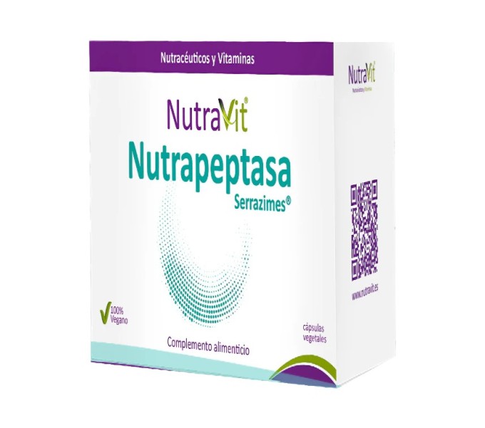 NUTRAPEPTASA SERRAZIME 30 CAP NUTRAVIT - Farmacia Coliseum