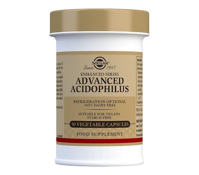 ACIDOPHILUS AVANZADO NO LACTEO 50 CAP SOLGAR - Farmacia Coliseum