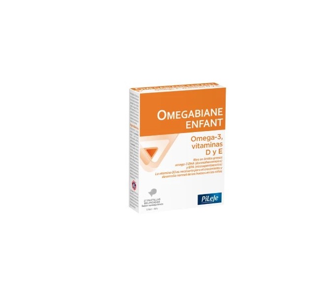 OMEGABIANE ENFANT 27 PASTILLAS SABOR NARANJA LIMON PILEJE