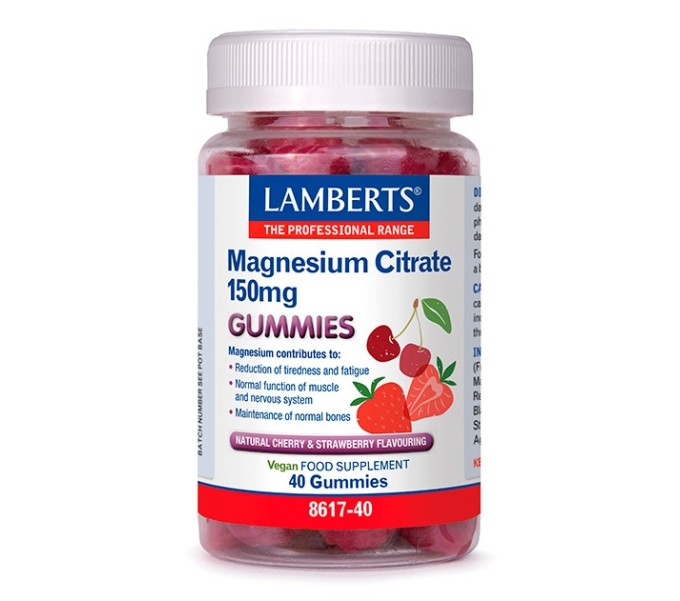 Comprar online MAGNESIO 150MG COMO CITRATO 40 GUMMIES LAMBERTS Farmacia Coliseum
