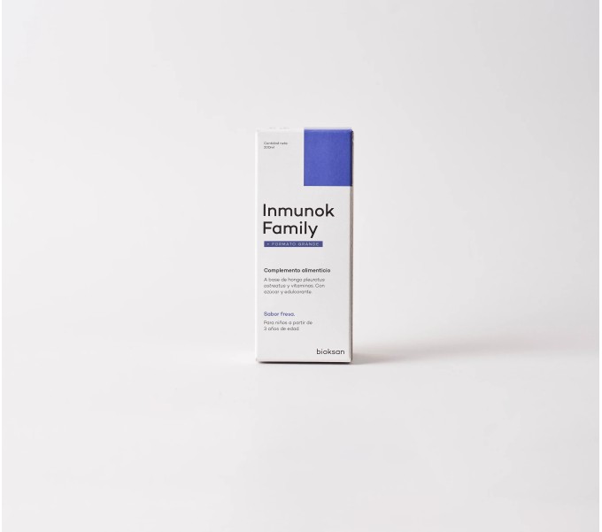 Comprar online INMUNOK FAMILY 200 ML SABOR FRESA BIOKSAN