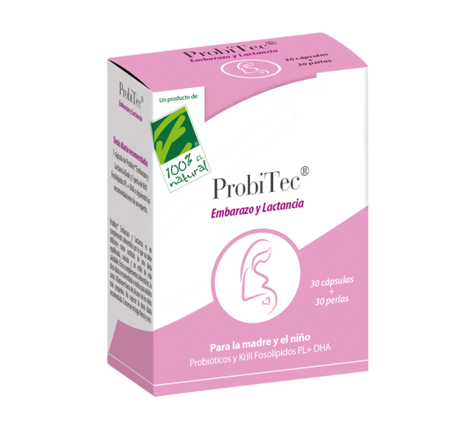 PROBITEC EMBARAZO LACTANCIA 30 +30 CIEN POR CIEN NATURAL