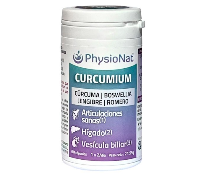 Comprar online CURCUMIUM 60 CAP PHYSIONAT - Farmacia Coliseum