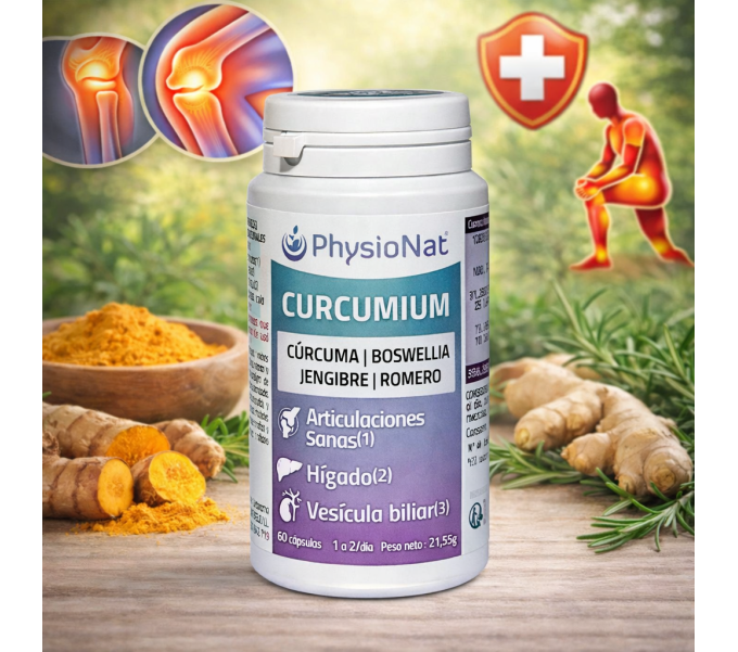 Comprar online CURCUMIUM 60 CAP PHYSIONAT - Farmacia Coliseum