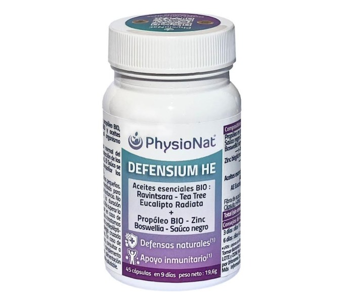 Comprar online DEFENSIUM HE 45 CAP PHYSIONAT - Farmacia Coliseum