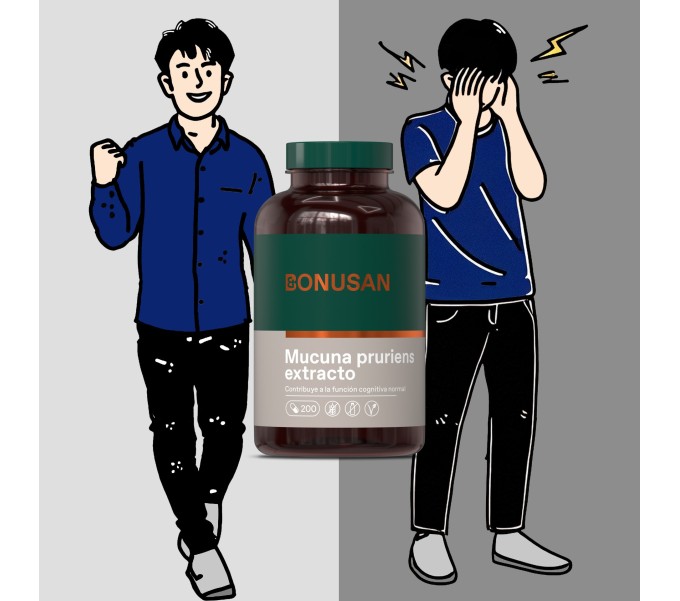 Comprar online MUCUNA PRURIENS 200 CAPS BONUSAN Farmacia Coliseum