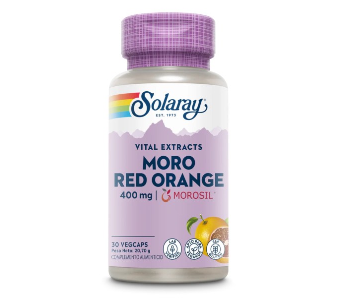 MORO RED ORANGE 400 MG MOROSIL 30 VEGCAPS SOLARAY