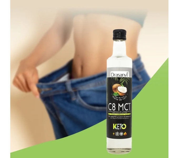 Comprar online MCT ACEITE COCO TCM C8 500 ML KETO DRASANVI - Coliseum