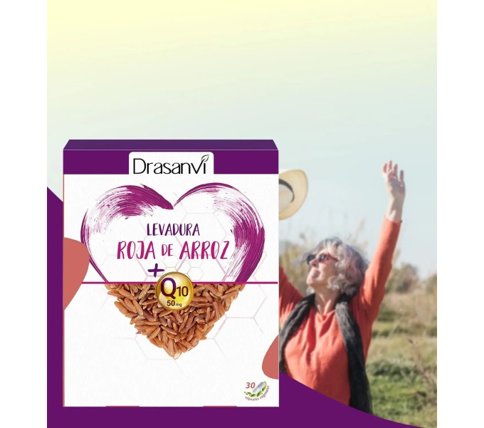 Comprar online LEVADURA ROJA DE ARROZ CON Q10 30CAP DRASANVI - Farmacia Coliseum