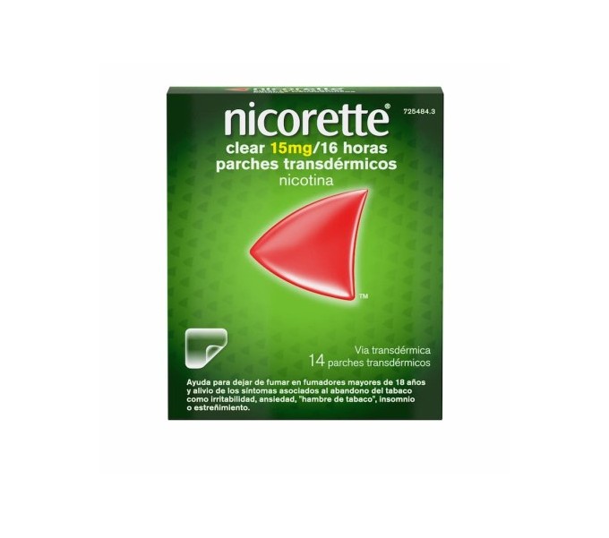 Comprar NICORETTE CLEAR 10 MG/16 HORAS 14 PARCHES TRANSDERMICOS