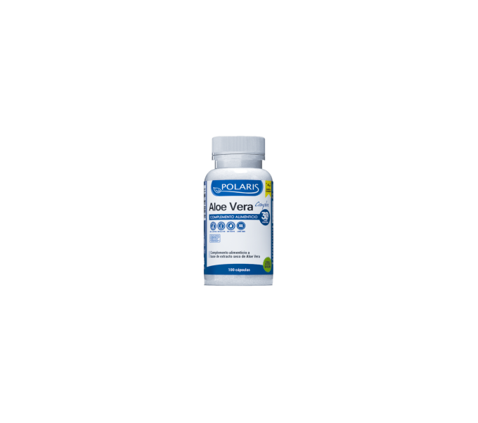 aloe vera 100 cap polaris  útil para favorecer el fisiológico tránsito intestinal | farmacia coliseum