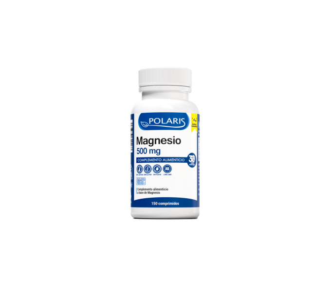 magnesio oxido 500 mg 150 comp polaris  actúa en los procesos de defensa, inmunidad y crecimiento | farmacia coliseum