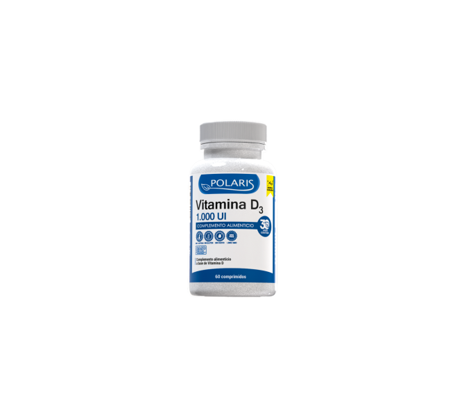 vitamina d3 1000 ui 60 comp polaris  contribuye al mantenimiento de los huesos y los dientes en | farmacia coliseum