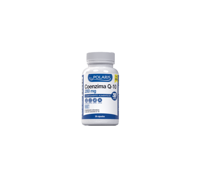coenzima q10 200 mg 30 cap polaris  efecto antioxidante que ayuda a retrasar el proceso de | farmacia coliseum