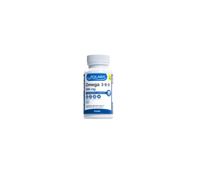 omega 3 6 9 50 perlas polaris  favorece el bienestar de las mucosas y la piel | farmacia coliseum