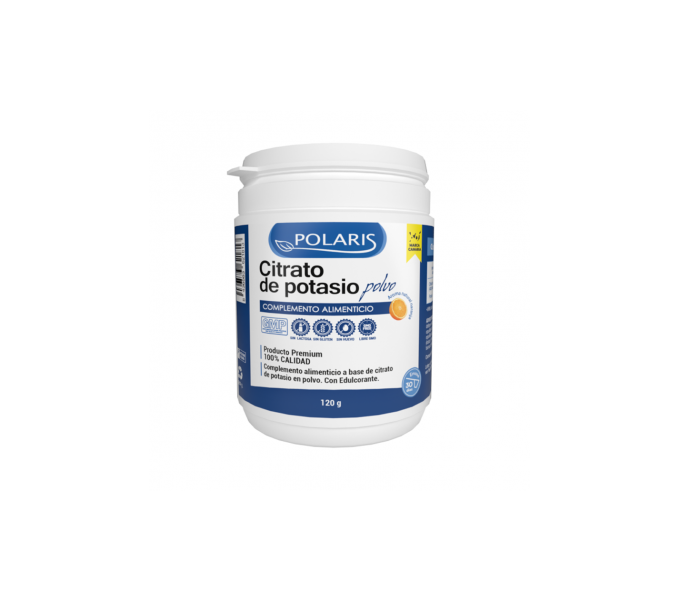 potasio citrato polvo 120 g polaris  actúa como electrolito que ayuda a controlar la función | farmacia coliseum