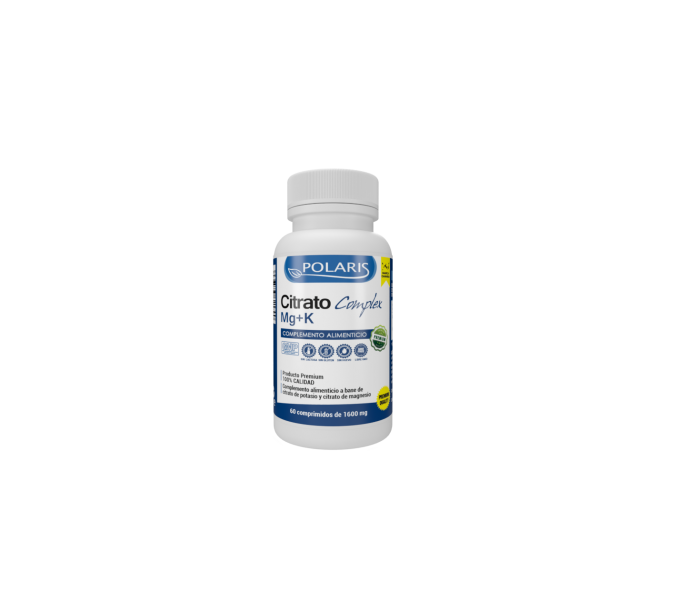 citrato complex magnesio potasio 60 comp polaris  contribuye al buen funcionamiento de los músculos y a la | farmacia coliseum