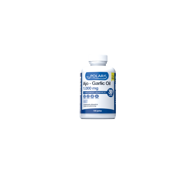 ajo 1000 mg 100 perlas polaris  favorece la circulación sanguínea y contribuye a una buena | farmacia coliseum