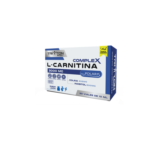 carnitina complex 3000 mg 20 viales tritonsport polaris  contribuye a aumentar la capacidad orgánica para utilizar | farmacia c