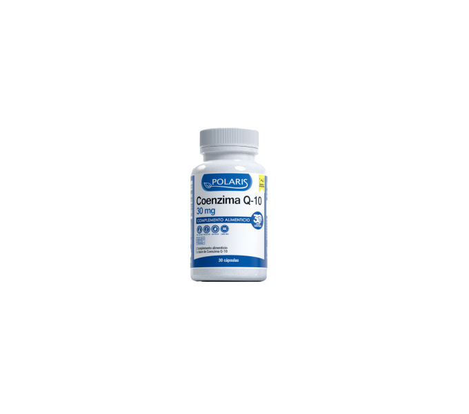 coenzima q10 30 mg 30 cap polaris  coenzima cardioprotectora que ayuda a potenciar el sistema | farmacia coliseum