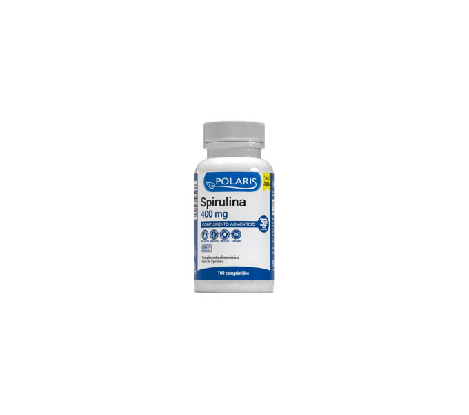 spirulina 400 mg 100 comp polaris  inmunoestimulante, saciante, energizante e hipoglucemiante | farmacia coliseum