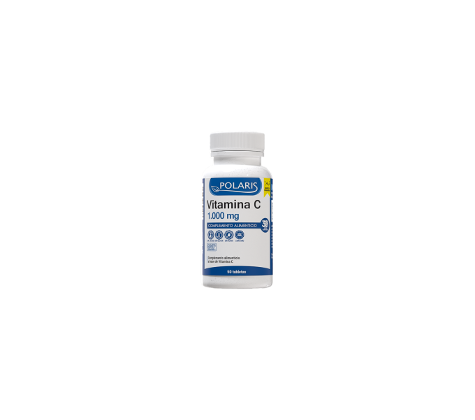 vitamina c 1000 mg 50 comp polaris  contribuye a mejorar la absorción del hierro, al buen | farmacia coliseum