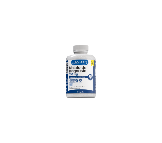 magnesio malato 750 mg 60 cap polaris  el magnesio contribuye al funcionamiento del sistema | farmacia coliseum