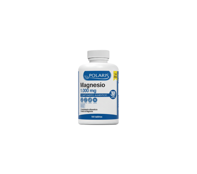magnesio oxido 1000 mg 100 comp polaris  favorece el normal funcionamiento del sistema inmunitario y | farmacia coliseum