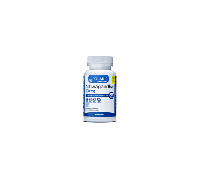 ashwagandha 500 mg 60 cap polaris  ayuda a combatir el estrés y el insomnio, mejora la | farmacia coliseum