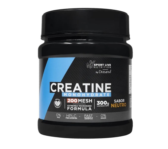 CREATINA MONOHIDRATO 200MESH 300 GR SPORT LIVE DRASANVI
