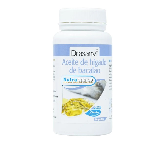 Comprar HIGADO BACALAO 90 PERLAS NUTRABASICS DRASANVI