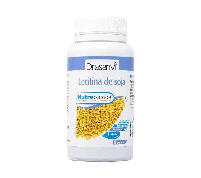 LECITINA SOJA 1200 MG 48 PERLAS NUTRABASICS DRASANVI