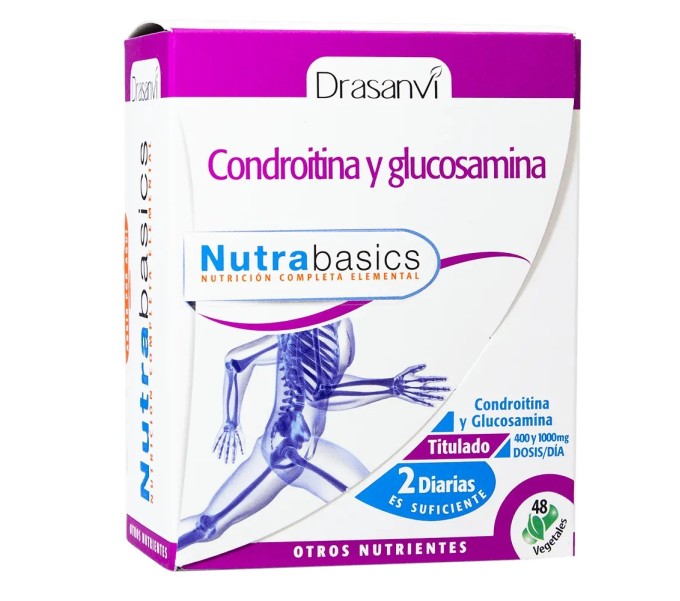 CONDROITINA + GLUCOSAMINA 48 CAP NUTRABASICS DRASANVI