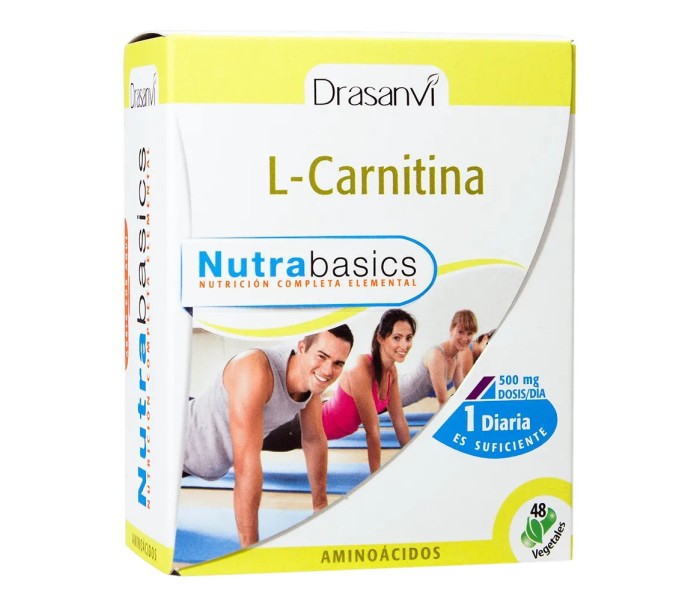 Comprar online L-CARNITINA 48 CAP NUTRABASICS DRASANVI